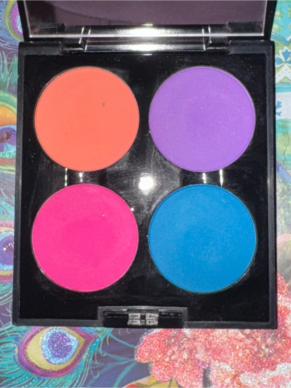 Makeup Forever Vivid Quad Eyeshadow - Orange, Purple, Pink, Blue
